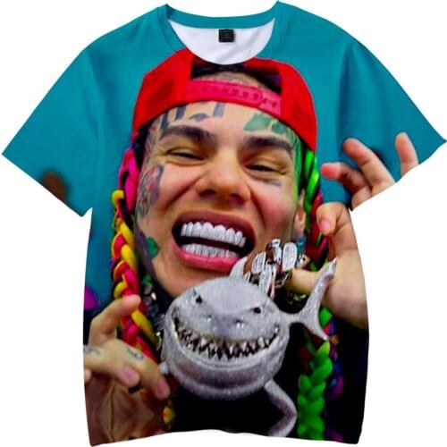 6IX9INE GOOBA Adult Kids T-shirt 2020 Summer New Fashion Hip Hop Streetwear Casual Tees Kids Adult Short Sleeve Piece 3D Cotton