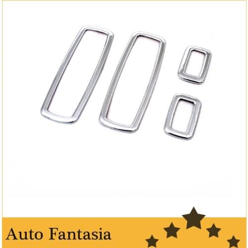 Chrome Interior Door Window Switch Surround Covers for Jeep Cherokee (KL) 2014 UP-Free Shipping