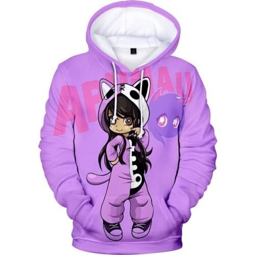 Kawaii The Newest 3D Aphmau Hoodies Sweatshirts Men Women Hoodie Fashion Autumn 3D Comic Y2K Boys Girls Pullovers Anime Kids Top