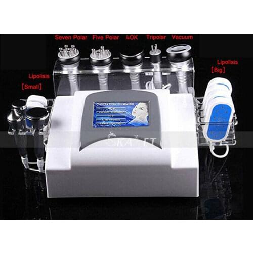 Laser+ Cavitation+RF+Vacuum/ RF 40K Cavitation Vacuum Slimming Fat Burning 9in1 Machine