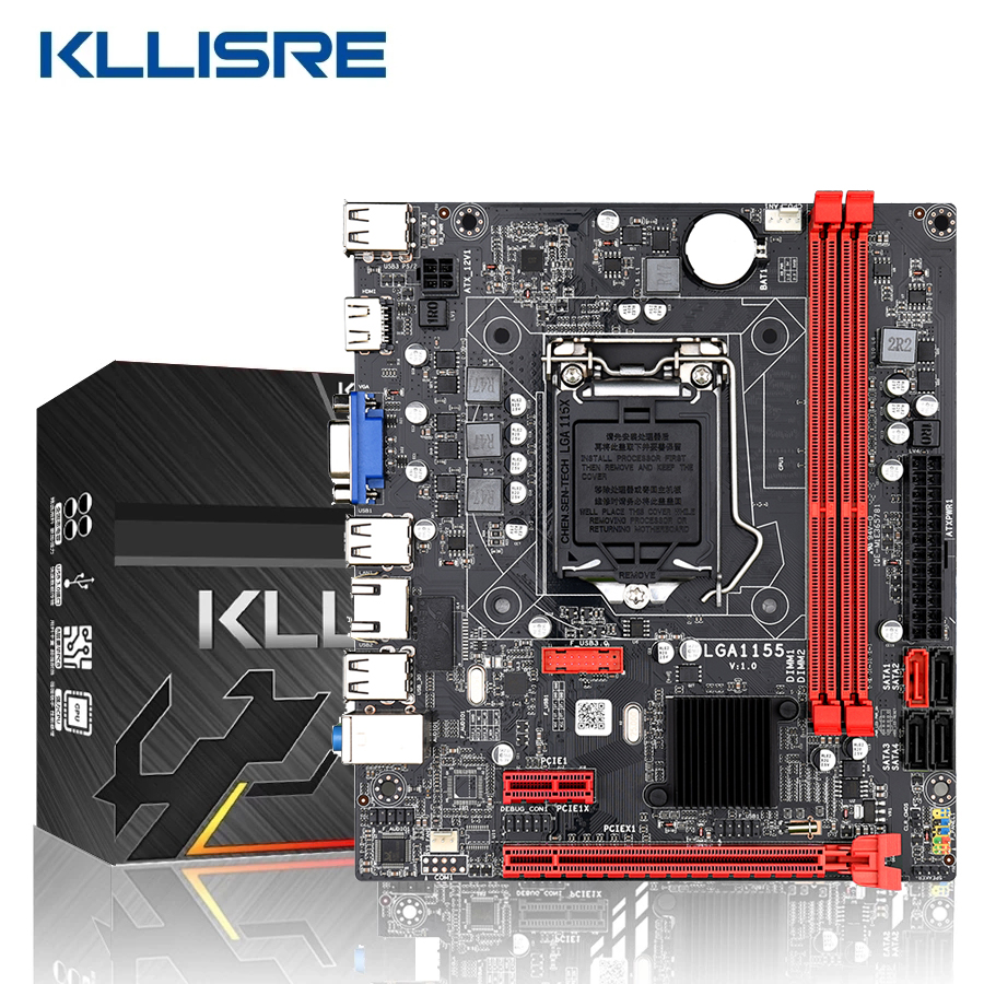 Kllisre B75 desktop motherboard M.2 LGA 1155 for i3 i5 i7 CPU support ddr3 memory