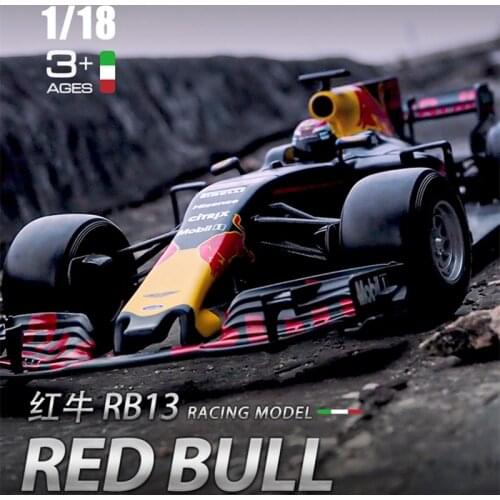Burago 1:18 RED BULL-RB13 Alloy F1 car model die-casting model car simulation car decoration collection gift toy