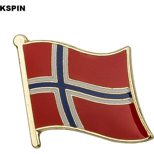 Norway flag badge pin lapel pin 100pcs a lot Brooch Icons KS-0144