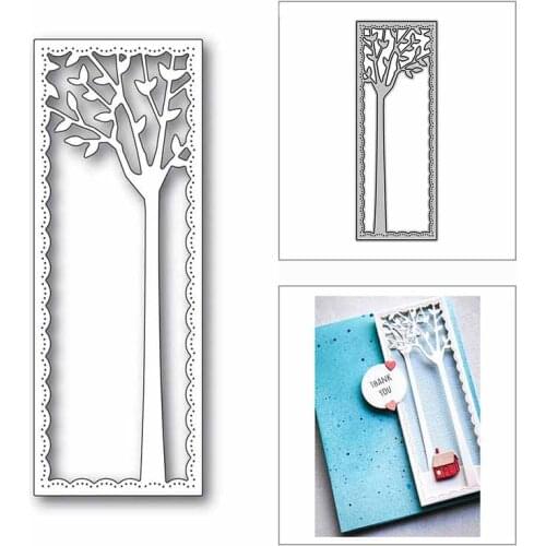 New Tree Lace Rectangle Border Frame 2020 Metal Cutting Dies for DIY Scrapbooking and Card Making Decor Embossing Craft No Stamp
