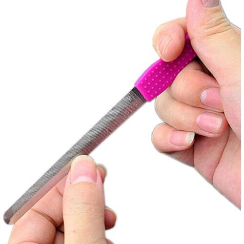 Newest Double Sided Metal Nail File For Manicure Pedicure Podiatry Color Random Women Beauty Nail Tools Hot Selling
