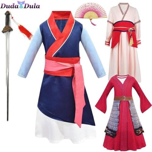 Mulan Cosplay Dress For Girls Mushu Dragon Cosplay Mulan Costume Kids Halloween Stage Costumes Carnival Costumes for Children