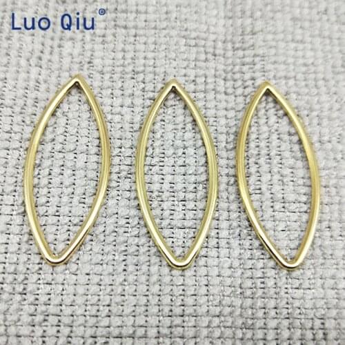 Belt gold color sexy buckle Japanese style ellipse Simple fashion generous accessories temperament 100 pcs/pack 35mm