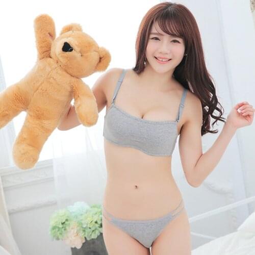 Sanderala Cotton Soft Comfortable Brassiere Push Up Strapless Tube Top Invisible Solid Underwear Relief Stripe Cotton Bra