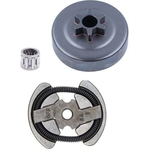 Clutch Drum 3/8in-6T Clutch Assembly Kit For Partner 350 351 352 370 371 390 420 For Husqvarna 235 236 240 36 41 136 137 141 142