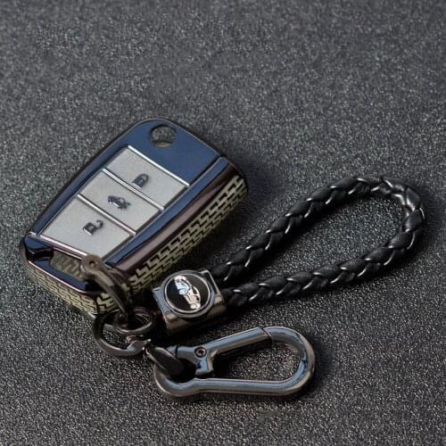 TPU Rubber Car Remote Key Case Fob Cover For Skoda Kodiaq Rapid Octavia 1 2 A5 A7 Superb A7 Yeti For VW Golf 6 7 GTI MK7 Tiguan