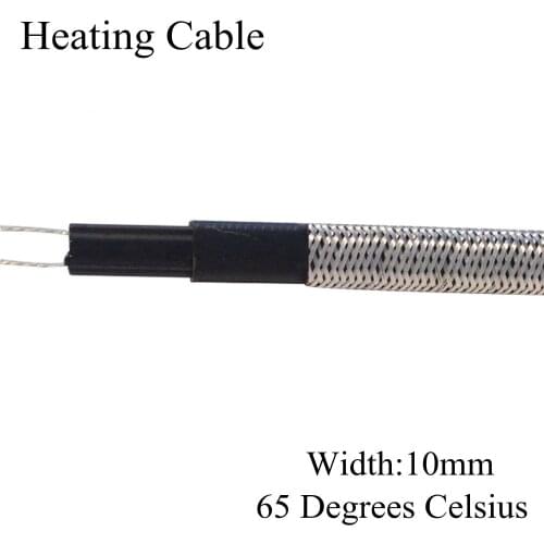 Anti-freeze Frost Protection Heating Cable For Water Pipe/Roof 230V 10mm 65C Self Regulating Electric Heater Copper Wire
