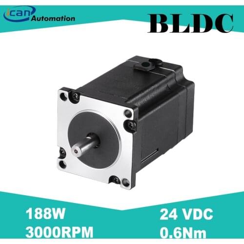 ICAN 24V BLDC Motor 188Watt 60Ncm 3000RPM High Speed Brushless DC Motor