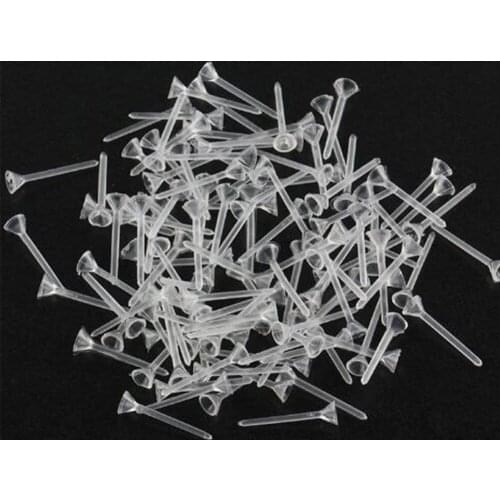 1bag Garden Plastic Bowl Needle Doll Bottom Fixed Pin Bonsai Figurine Decor Fixed-Stick