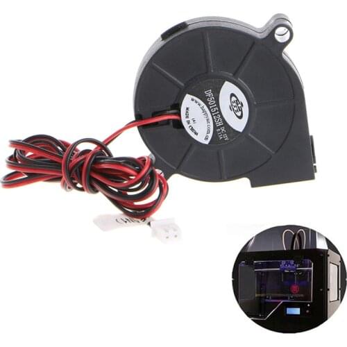 1Pc 12V DC 50mm Blow Radial Cooling Fan Hotend Extruder For RepRap 3D Printer