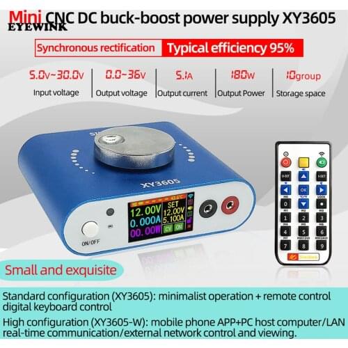 180W XY3605 36V Buck Boost Converter WIFI Digital Control 5.1A DC Adjustable Regulated Power Supply LCD Screen Remote Control