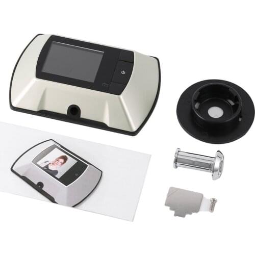 High Resolution 2.4" Video-eye Visual Monitor 100 Degree View Angle Wireless Door Peephole Camera White Video Peephole