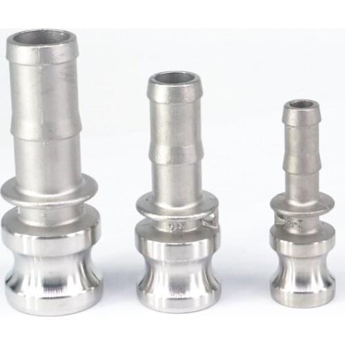 1/2" 3/4" 1" Hose Barbed 304 Stainless Steel Type E Plug Quick Fitting Camlock Connector Cam and Groove Couplin