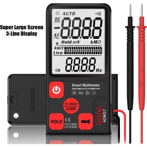Digital Multimeter True RMS Auto Range Professional LCD automatic Smart Multimeters Voltage Ammeter Tester