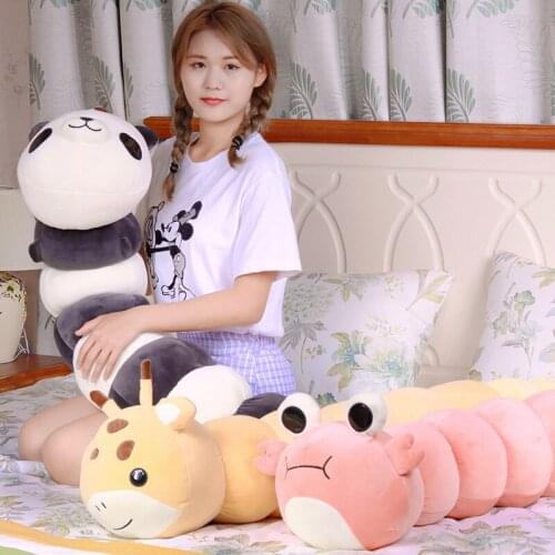 90/110CM Huggable Long Cute Deer Plush Toy Soft Cartoon Animal Crab Stuffed Bear Doll Boyfriend Pillow Kids Girl Birthday Gift