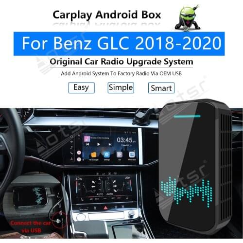 For Benz GLC 2018-2020 Car Multimedia Player Radio Upgrade Carplay Android Apple Wireless CP Box Activator Navi Map Mirror Link