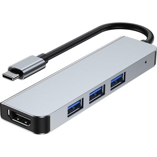 4 in 1 Type C or USB 3.0 Adapter HUB Expand Docking Station For MacBook Laptop Mobile Phone Ipad Multi-interface USB Or HDMI