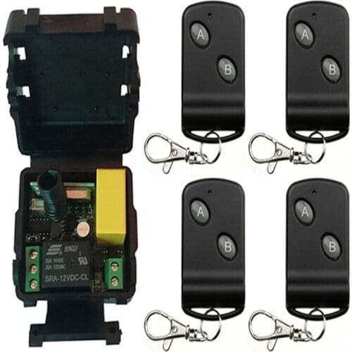 Hot Sale AC 220V 10A Relay 1CH Wireless RF Remote Control Switch Transmitter+ Receiver 315/433Mhz Remote Controller