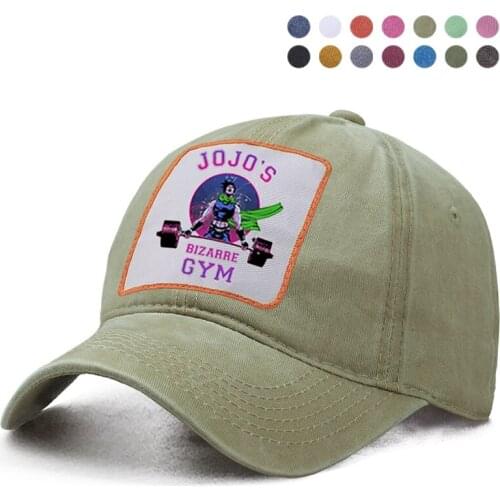 Janpan Anime JoJo Bizarre Adventure Baseball Cap Dad Trucker Bone Hats Woman Berets Ponytail Caps Snapback Casquette Hats Gorras