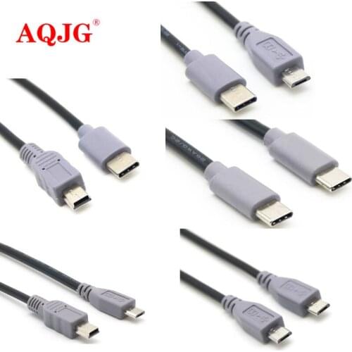 25CM OTG Data Cable for DJI Mavic Pro Air Spark Mavic 2 Zoom Drone type-C Micro USB mini usb Adapter Connector for Tablet Phone