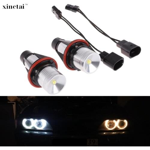2X3W 6W Led Marker Angel Eyes DRL Light Lamp White Yellow Blue Red for BMW X3 X5 E60 E61 E87 E39 E64 E66 E83 E53 5 6 7 Series