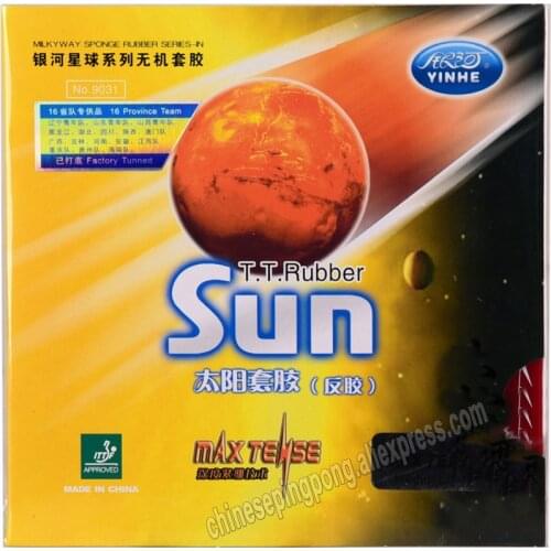 Original Galaxy yinhe sun table tennis rubber 9031 max tense table tennis rackets racquet sports