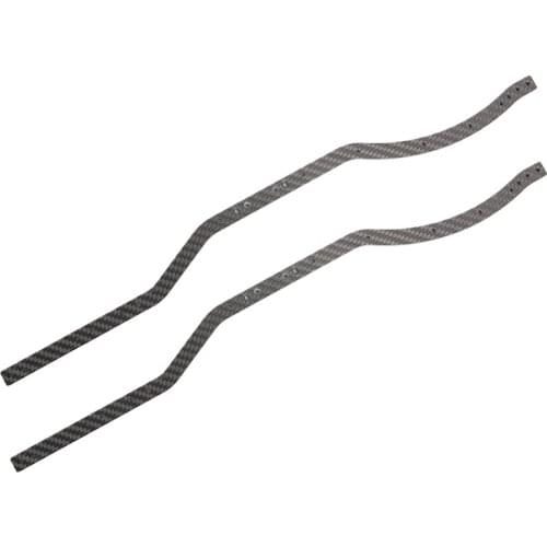 2Pcs Carbon Fiber Chassis Frame Rail for Axial SCX10 II 90046 90047 1/10 RC Crawler Car Upgrades Parts Accessories