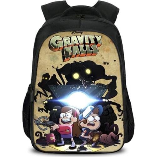 Gravity Falls Backpack Cartoon Printing School Bags Casual For Boys Girls Shoulder Bag Mochila Feminina Sac Travel Bags
