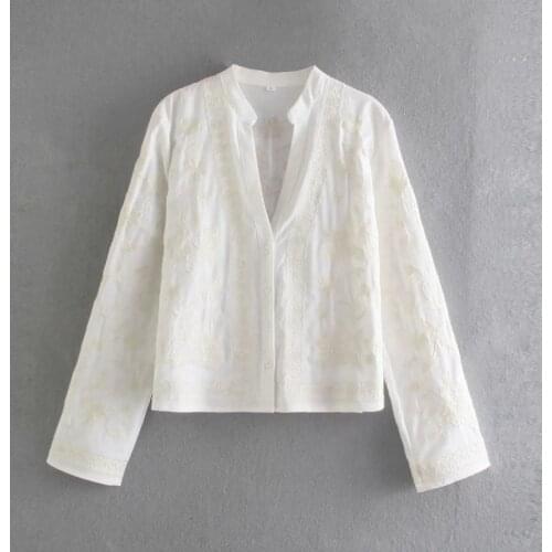 SLMDWOMAN Blouses With Embroidery