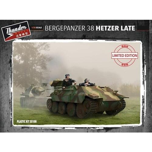Thunder TM35100 1/35 Scale WWII German Bergepanzer 38 Hetzer Late limited Model Kit