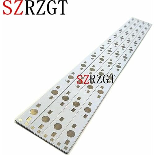 10pcs 30CM x 1CM Aluminum PCB Circuit Board for 12 x 1W, 3W, 5W led chip