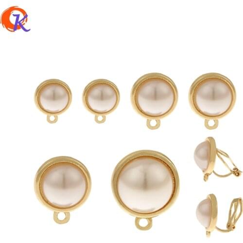 Cordial Design 100Pcs Jewelry Accessories/Ear Clip/Hand Made/Imitation Pearl/Round Shape/DIY Jewelry Making/Earring Findings
