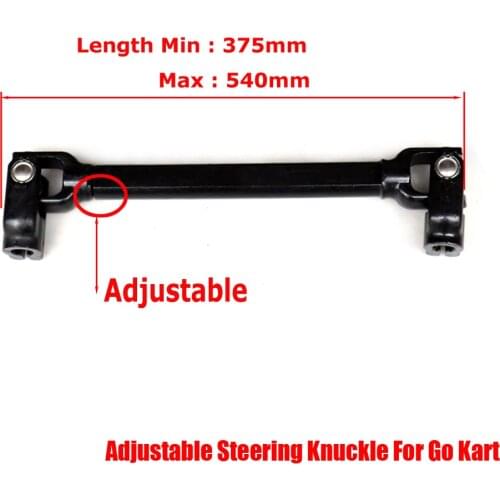 375mm 540mm Power Adjustable Steering Knuckle Gear Shaft Rack Pinion Go Kart chinese ATV Quad Golf Cart 4 wheel spare parts