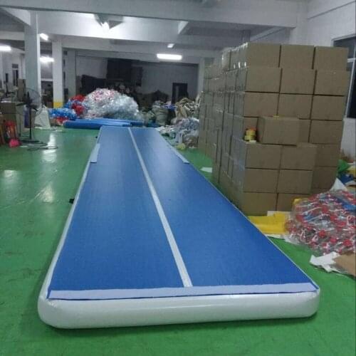 Free Shipping 8m/9m/10m*2*0.2m Air Track Inflatable Gymnastics Tumbling Mat with Air Pump Training Yoga Cheerleading Mat