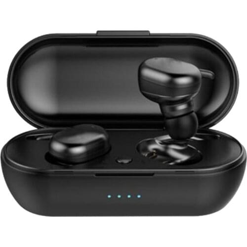 Talking Stereo Wireless Headset Battery Display Voice Control Sports Headset With Charging Compartment