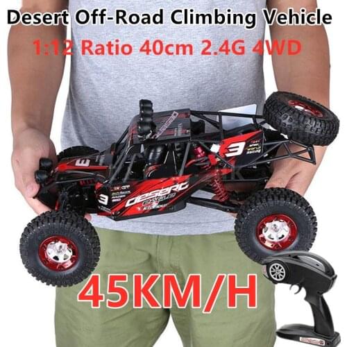 Large High Speed Remote Control Off-Road Racing Car RC 45KM/H 1:12 40cm 2.4G 4WD Desert Off-Road Climbing Car Electric Model Toy