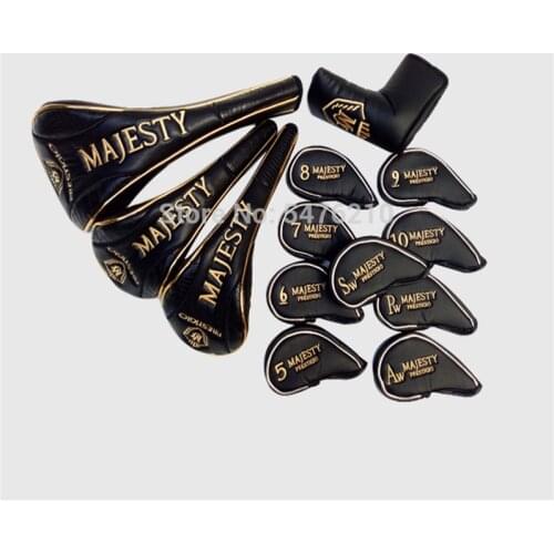 Golf clubs head Cover Maruman Majesty Full set Golf headcover Drivers wood Irons Putter Club headcover free shipping