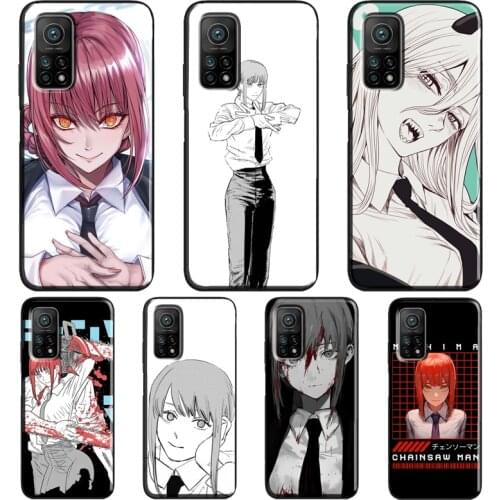 Makima Chainsaw Man Anime Case For POCO F3 F2 M3 X3 Pro Cover For Xiaomi Mi 11 Lite Ultra Mi 10T Pro Mi Note 10 Lite