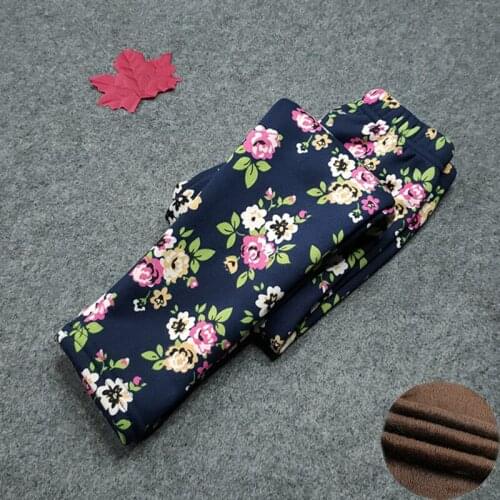 ZWY527 Children Autumn Winter Baby Leggings Thick Warm Dot Pants Kid Girl Plus Velvet Pants Infantil 2020 Childrens Clothing