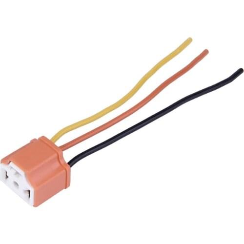 H4 9003 Car Truck Female Ceramic Headlight Extension Connector Plug Light Lamp Bulb Wire Socket Adapter 12V hot selling