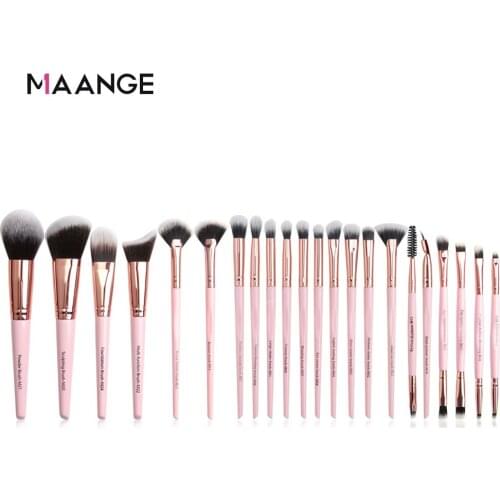 MAANGE brushes Rose Gold Makeup brushes set Professional Beauty Make up brush Natural hair Foundation Powder Eye Blushes 6-22pcs
