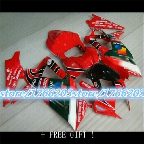 Hot sales ABS Injection fairings kit for SUZUKI K7 GSXR1000 GSXR 1000 07-08 SUZUKI GSXR1000 2007-2008 K7 red black bodywork