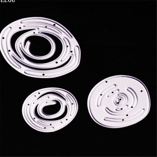 PANFELOU Easter Abstract circle combin Scrapbooking DIY album cards paper die metal craft stencils punch cuts dies cutting