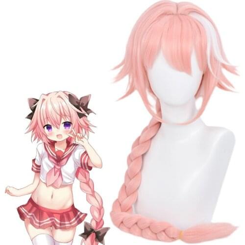Anime Fate/Grand Order FGO Wig Cosplay Apocrypha Astolfo Halloween Party Props Heat Resistant Synthetic Hair Wigs