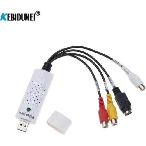 Portable USB 2.0 to RCA cable adapter converter Audio Video Capture Card Adapter PC CableS For TV DVD VHS capture device 630A