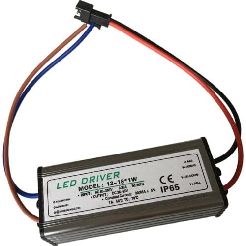 12-18 W 300mA Constant Power Supply LED Driver AC85-265V(IN) To DC36-63(Out)